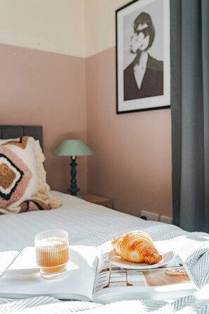 2 chambres, fer et planche Ă repasser, Wi-Fi, literie fournie