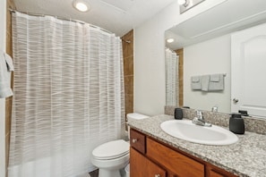Free toiletries, hair dryer, towels