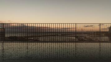 On the beach, white sand