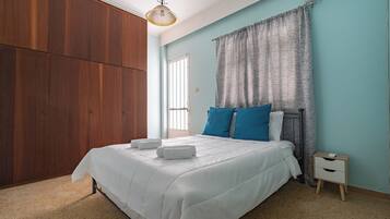 1 室のベッドルーム、アイロン / アイロン台、WiFi、ベッドシーツ