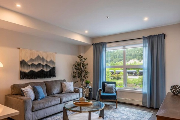 Settle into comfort in our stylish living area. Featuring plush seating, a smart TV, and natural light, it`s the perfect spot to recharge.