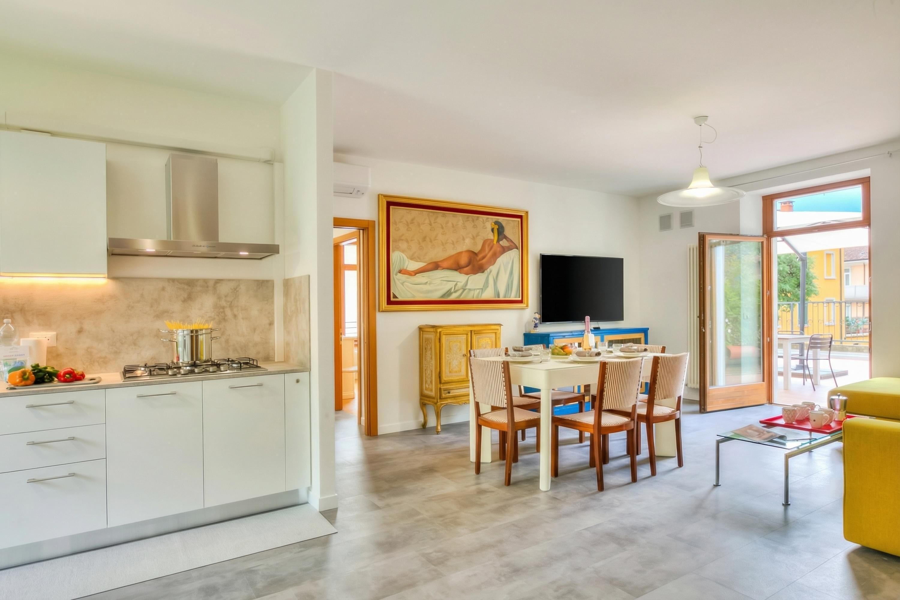 家庭公寓, 2 間臥室, 2 間浴室 (Boutique Terrace Apartment In The) | 用餐區