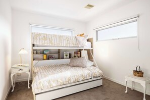 5 bedrooms, iron/ironing board, travel cot, WiFi