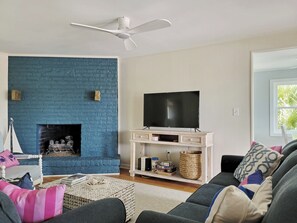 TV connectée, cheminée