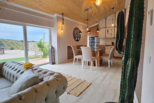 Deluxe-Ferienhaus, Meerblick | Wohnbereich