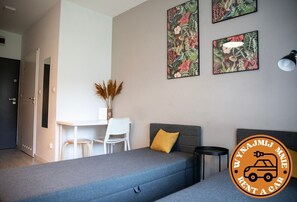 Laptop workspace, iron/ironing board, free WiFi