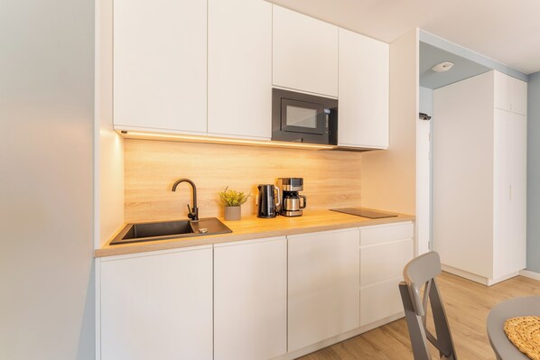 Appartement, uitzicht op binnenplaats | 1 slaapkamer, een strijkplank/strijkijzer, gratis wifi