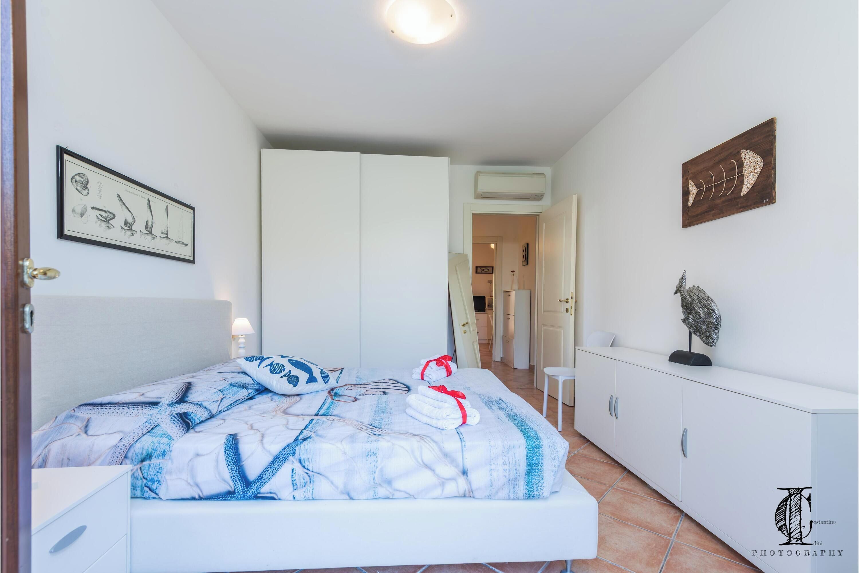 Familjelägenhet - flera sovrum - 2 badrum (Il Borgo 20 D4 700m From The Beach) | 2 sovrum, gratis wi-fi och sängkläder