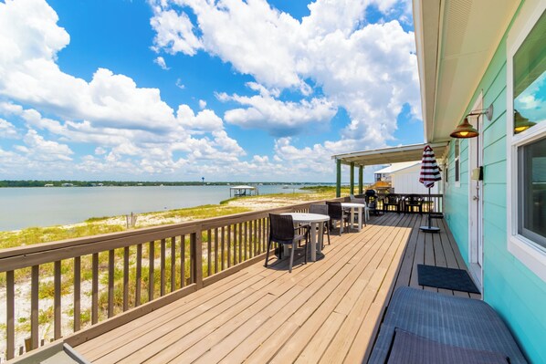 Signature House, 5 Bedrooms, Patio, Beach View | Terrace/patio - Crazy Crab (Gulf Shores)