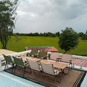 Villa, vue piscine | Vue de la chambre