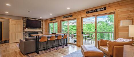 TV connectée, cheminée