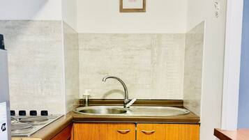 Apartment | Private kitchen | Coffee/tea maker, griddle, cookware/dishes/utensils, paper towels
