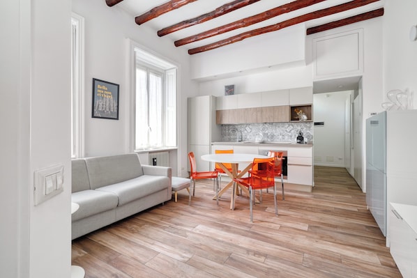 Familienapartment, Stadtblick | Wohnbereich