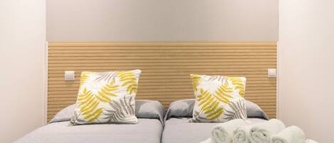 1 室のベッドルーム、ベッドシーツ