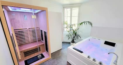 Aparthotel SPA: jacuzzi, sauna, terrace, balcony, hyper center, Place Drouet D'Erlon