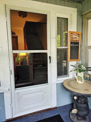 Exterior detail - 2-bedroom Lakeview house near Tupper Lake with AC, WiFi, Deck, Gazebo, Firepit (Piercefield)