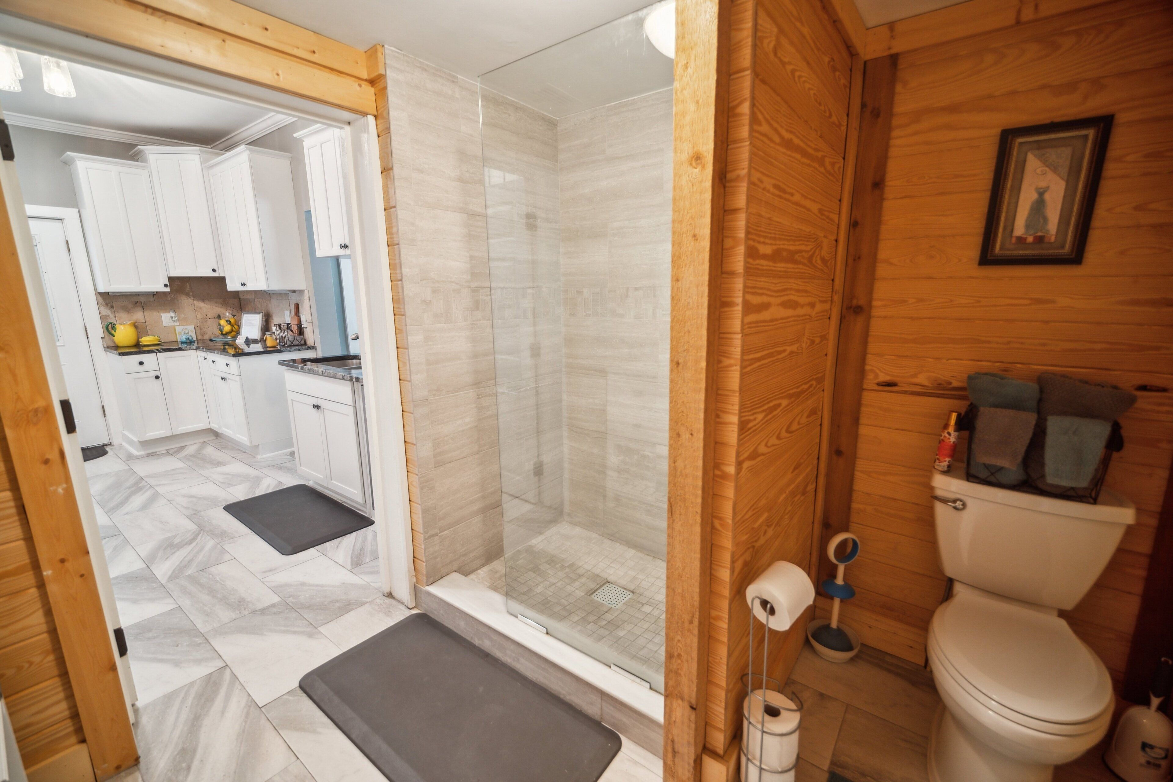 Casa de campo, 2 quartos | Banheiro | Toalhas de banho, shampoo
