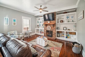 Cottage, 2 Bedrooms | Living area | Smart TV, streaming services - Historic St Augustine Getaway Near Downtown 2 Bedroom Cottage (St. Augustine)