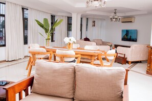 Apartment, 3 Bedrooms, Accessible, Balcony | Living room - Spacious Apartment in Dar es Salaam With City, Ocean, and Pool Views (Dar es Salaam)