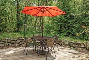 Outdoor dining - Juniper Presents: The Ponchartrain w/ Eclectic Art & Antiques + Gym, Playroom (New Buffalo)