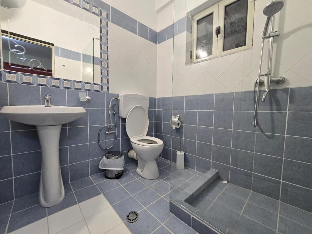 Double Room, Balcony, Sea View | Bathroom | Shower, hair dryer, towels, toilet paper