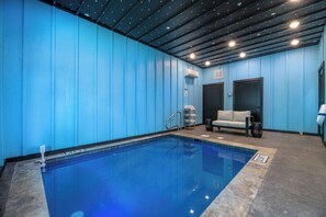 Indoor pool, a heated pool
