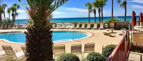 A heated pool