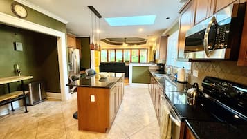 Microwave, oven, stovetop, dishwasher