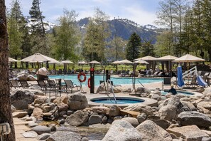 Pool - Everline King Fireplace Suite w/ Forest Views # 721 (Olympic Valley)