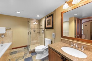 Hair dryer, towels - Everline King Fireplace Suite w/ Forest Views # 721 (Olympic Valley)