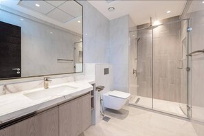 Shower, hair dryer