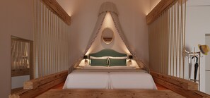 Superior Suite, Balcony, Courtyard View | 1 bedroom, in-room safe, blackout drapes, soundproofing