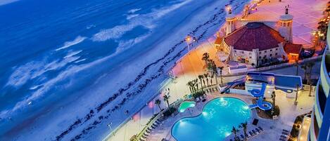 Indoor pool, a heated pool