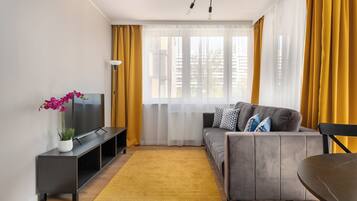 Classic Apartment, Balcony | Living area