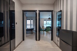 Standard Apartment, Balcony | Living area - Pure Home Premium Apartments (Wroclaw)