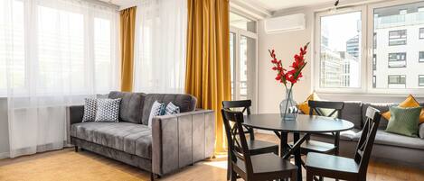 Classic Apartment, Balcony | Living area