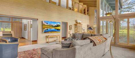 TV, fireplace, offices