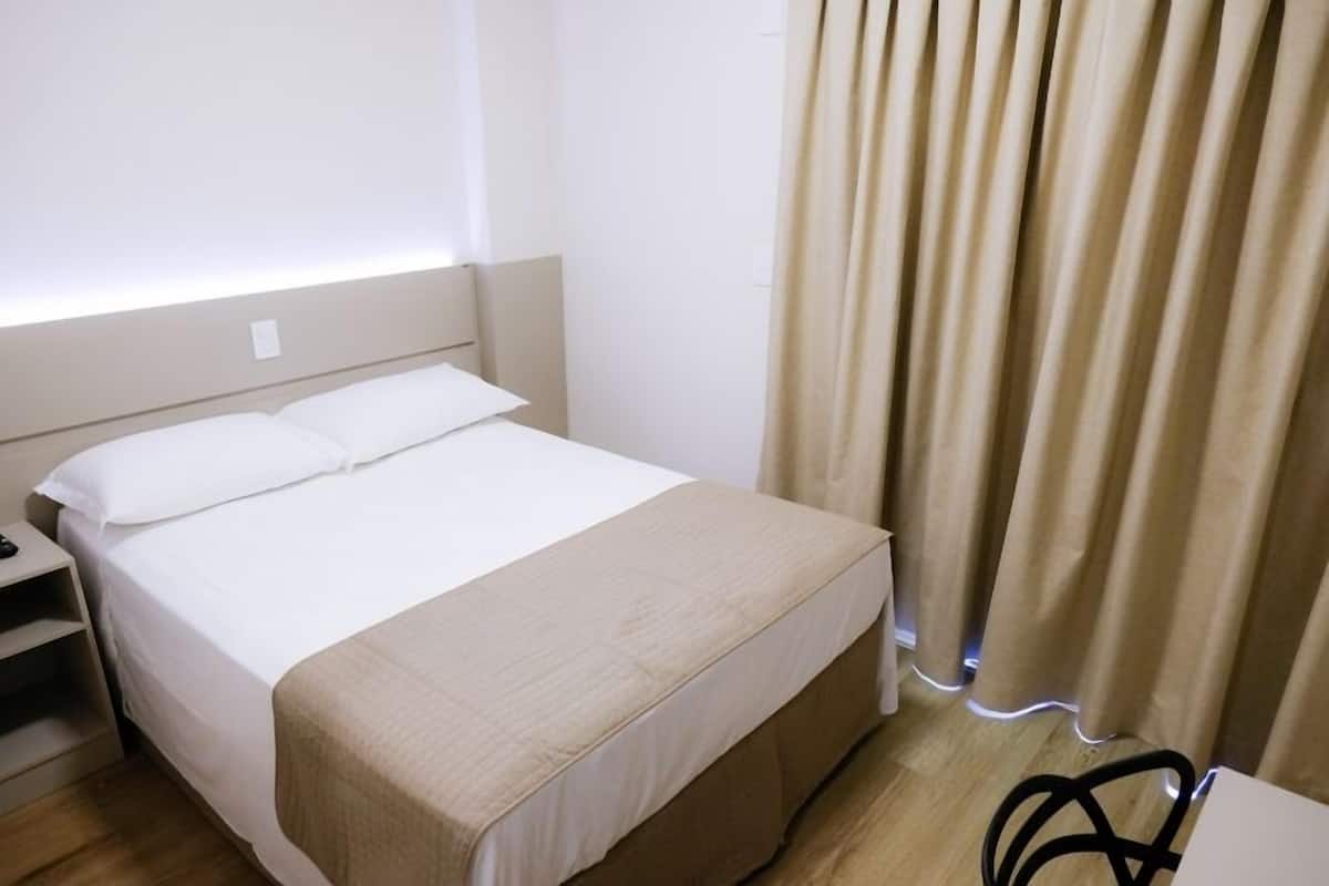 Standard Double Room, City View | 1 bedroom, blackout drapes, soundproofing, iron/ironing board