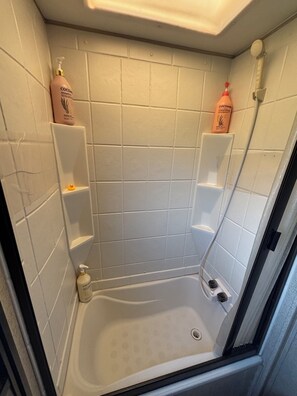 Towels, soap, toilet paper