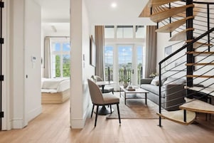 Apartamento superior, 2 quartos, cozinha, vista para a montanha | Parte interna