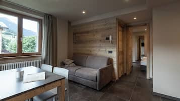 Superior two-room apartment second floor | Living area | Flat-screen TV