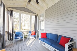 Smart TV, fireplace, foosball - Taylor Street Retreat, a freshly updated home just steps from an HOA pool and do (New Buffalo)