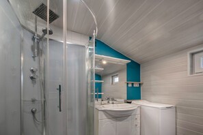 Shower, hair dryer