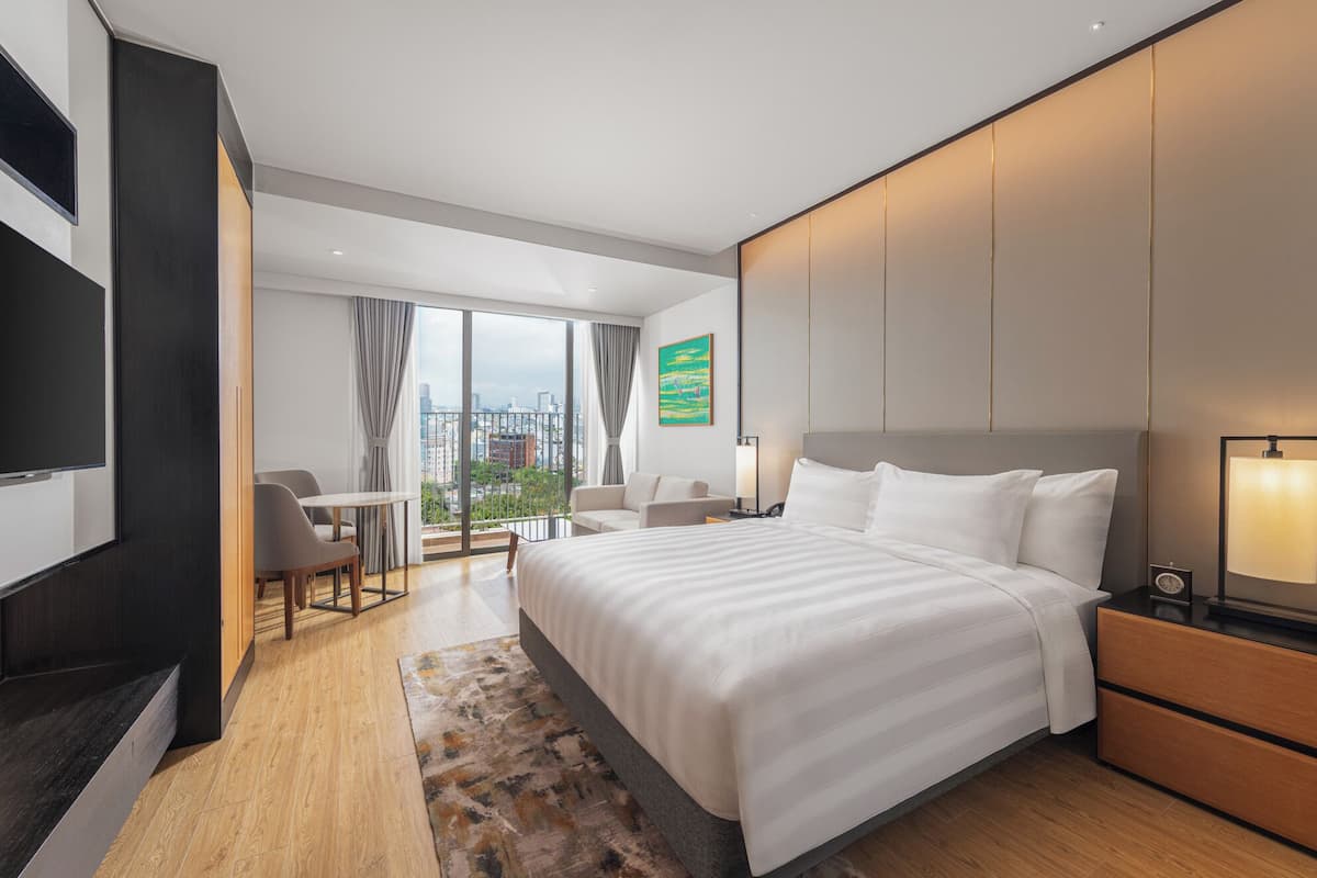 Deluxe-Studio, 1 King-Bett, Stadtblick