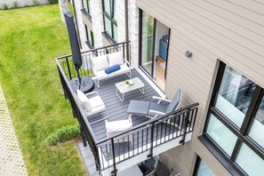 Terrace/patio - Dock 8 - Balcony. Sauna. Close to the beach. Comfort for the whole family. (Kellenhusen)