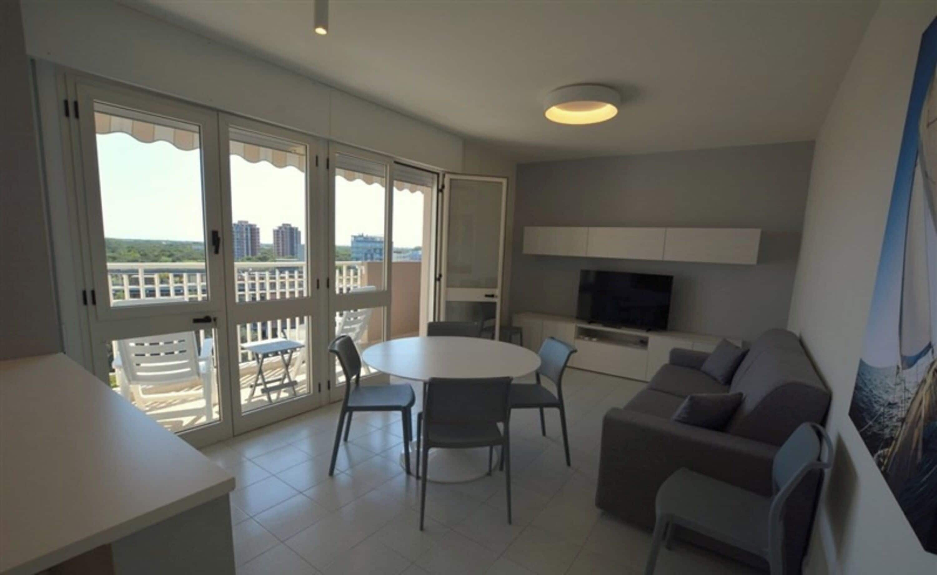 Appartement, 3 chambres, balcon, vue océan | Salle de séjour