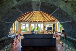 Televisión, chimenea y tenis de mesa 