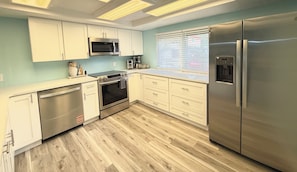 Microwave, stovetop, dishwasher