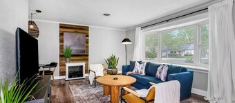 Furnished 3BR Ranch • 30-Day Stay • Pet Friendly • Fenced Yard + Cozy Electric Fireplace