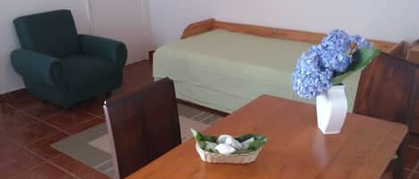1 chambre, fer et planche à repasser, accès Internet, draps fournis